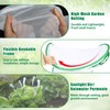 2 Pack Garden Netting Covers, 3.9X2FT Raised Bed Plant Netting,