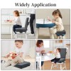 Eiury Portable PU Toddler Booster Seat for Dining Table, Anti-Scratch,