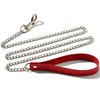 Long Dog Leash 47 inches Metal Chain Pet Leash with