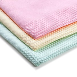WIKRO Microfibre Cloths 60 x 40 cm - Streak-free Cleaning of Windows, Mirrors, Kitchen Surfaces - Versatile - No Cleaning Agents