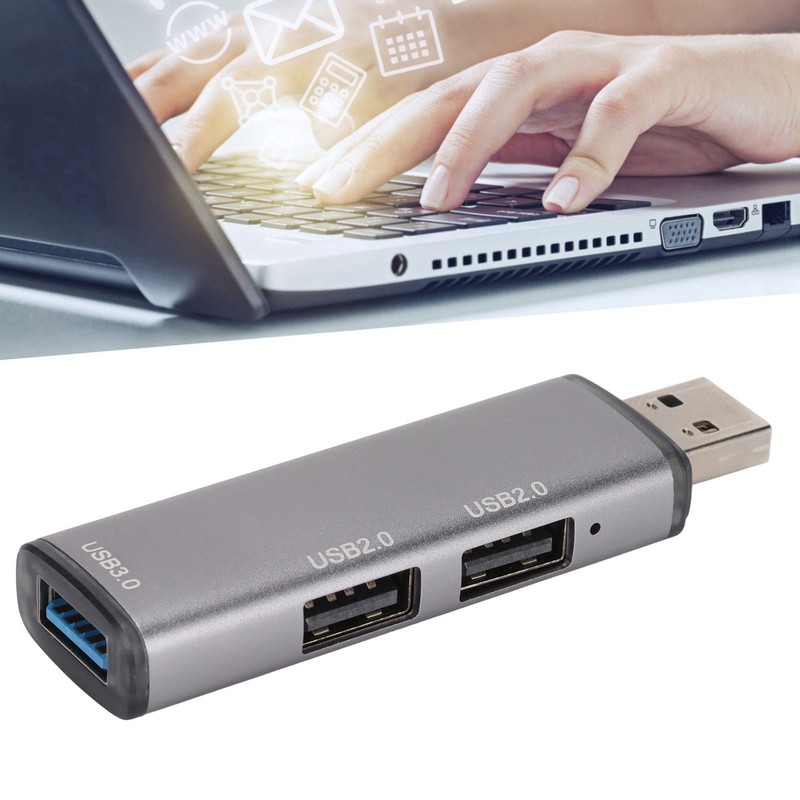USB3.0 Hub 3 Ports High Speed Mini Lightweight Compact USB