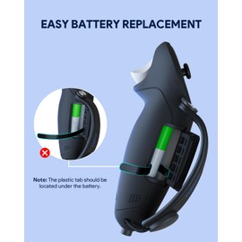 Aubika Upgraded Controller Grips Cover for Meta/Oculus Quest 3S/Quest 3 Accessories, Silicone Controllers Protector Cover with Battery Opening, Adjustable for Different-Sized Hands