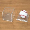 NIUBEE Clear Acrylic Sign Ball Case, Set of 2, Prevents