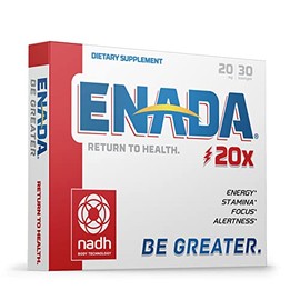 Original Enada Co  E1 NADH, Mojo, 20 Mg, 30 pastillas por CoE1 Enada                                                                                  
