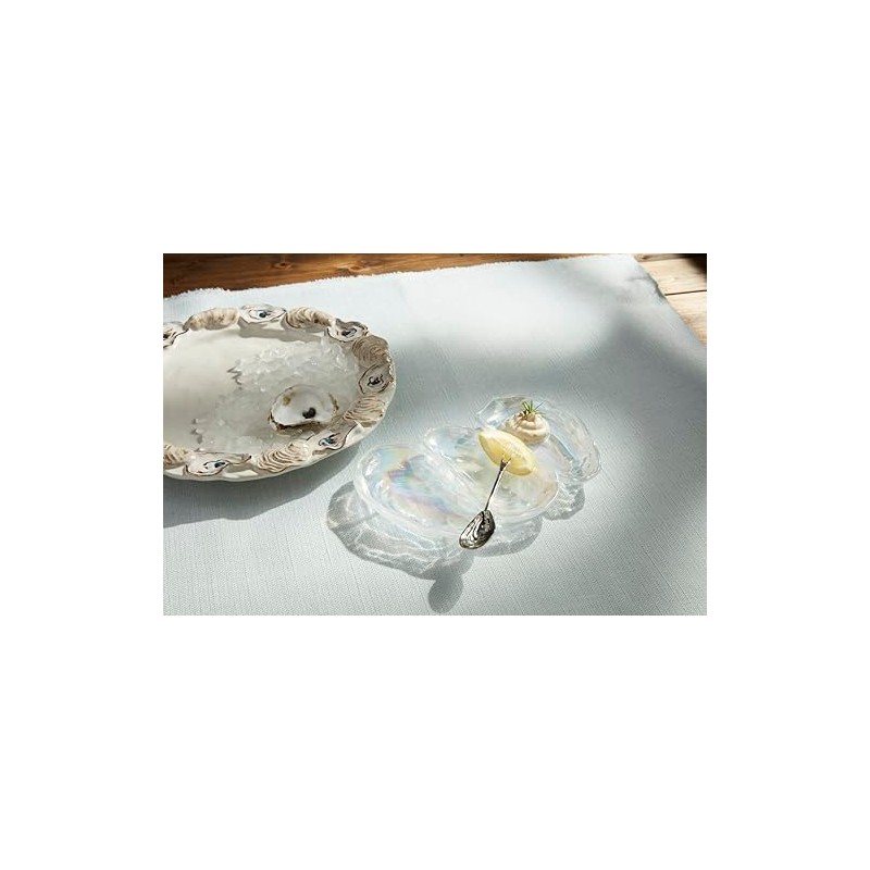 Mud Pie Oyster Triple Dip; dish 6" x 9" |