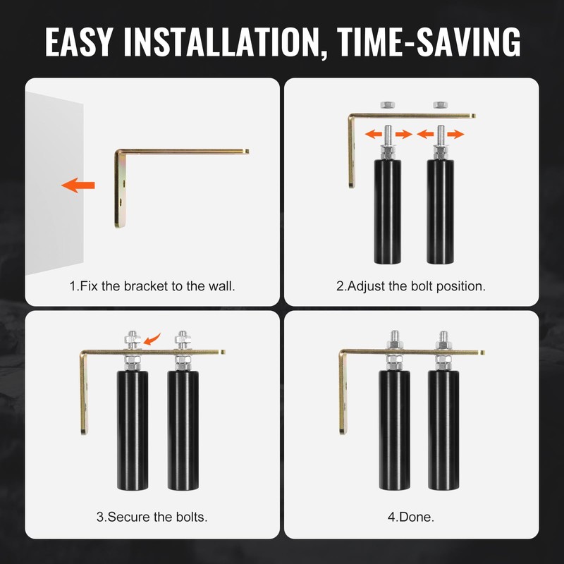 Happybuy Sliding Gate Kit, 6” Rolling Gate Hardware Kit with