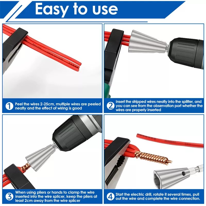 Unbranded Wire Nut Twisting Tool Wire Cable Twister for Electrical