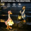 WATSAVPUP Goose Garden Statue Solar Light, Waterproof LED Decorative Lamp,