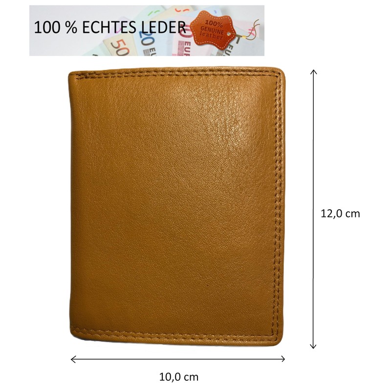 Combination Wallet for Men and Women, Unisex, High-Quality Leather Credit