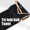 Mile High Life Tri-Fold Golf Towel, Premium Microfibre Fabric, Waffle