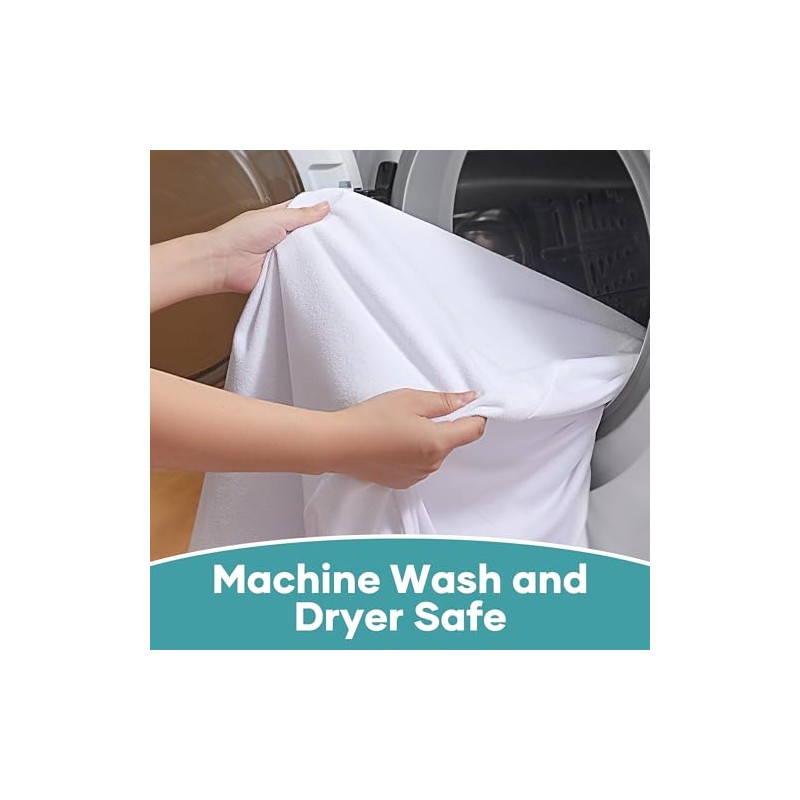 OhGeni - Protector de colchón Impermeable, sábana Bajera Ajustable tamaño