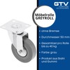 GTV Furniture castor GREYROLL 50 mm, grey, without lock, KM-GREYROLL-50