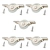 MroMax 5Pcs Screen Door Rollers 29mm/1.14" Dia White Sliding Wheel