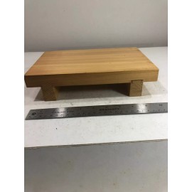 10.5" x 7.5" WOODEN, WOOD SUSHI SERVING TRAY, PLATTER, PLATE, RESTAURANT / HOME