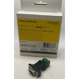 StarTech RS422 RS485 Serial DB9 to Terminal Block Adapter - Prepaid Shipping
