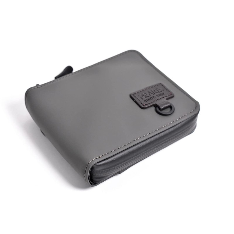 Prairie Active Outdoor Zipper Waterproof Bi-fold Wallet, gray