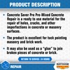 Rust-Oleum Concrete Saver Pro Pre-Mixed Concrete Repair, Gallon, Gray
