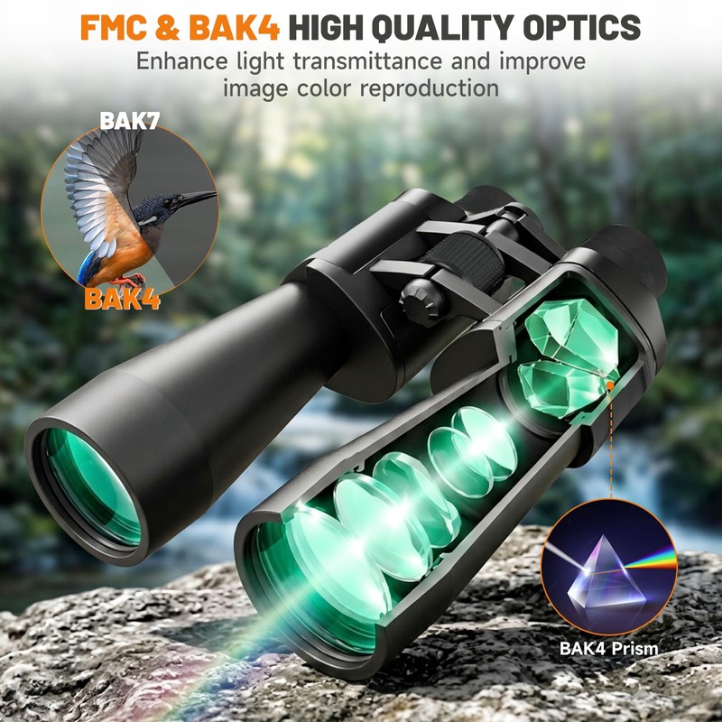 15x70 Astronomy Binoculars for Adults, High Powered Stargazing Binoculars
