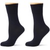 Nur Die Women's Damen Feine Komfort Socke, Blue-Blau (maritim 190),