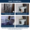 4 Pack Garage Door Side Lock with Self Tapping Screws,