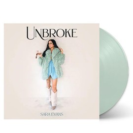 Sara Evans Unbroke Album, Exclusive Coke Bottle Clear Vinyl LP, Autographed Cover