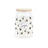 Purely Home Scattered Bees Ceramic Sugar Storage Canister - Bumblebee