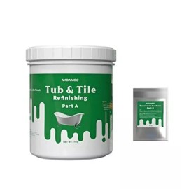 NADAMOO TUB AND TILE DARK GRAY REFINISHING KIT 500G /17 Oz  PRIORITY SHIPPING