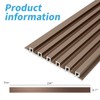 Art3d 8 Pack 104" x 6.7" Slat Wall Paneling, Glossy