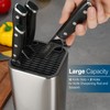 Sumteene Universal Knife Block, Knife Holder without Knives, Stainless Steel
