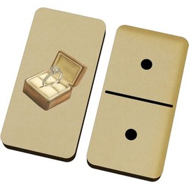 Azeeda 'Diamond Engagement Ring in Ring Box' Domino Set & Box (DM00047402)