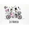 Half a Donkey Just Married Large Cotton Tea Towel