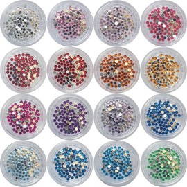 Nail Ssen Nail Art Nail Stone Parts Acrylic Stone Round 2.5mm Angle 100 Pieces / 네일쎈 네일아트 네일스톤파츠 아크릴 스톤 원형각 2.5mm 100개입