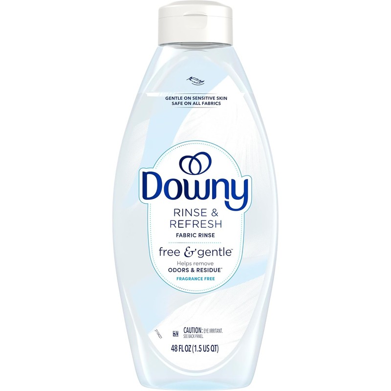 Downy Free & Gentle Rinse Laundry Odor Remover, Scent Free,