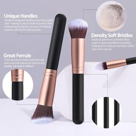 20 Pcs Makeup Suit, 14 Pcs Make Up Brushes, 6 Pcs Makeup Egg, Face Powder Concealers Eyeshadow Blush Brushes Make up Brushes Set, Makeup Brushes, Gift for Ladies and Girls
