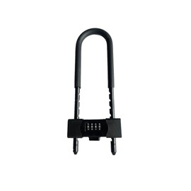 4 Digit Resettable Combination U Lock/D Lock for Bicycles/Glass Door Lock, Motorcycles Metal Fence Gate Anti Theft 14mm Shackle for Heavy Duty Protection Long Gate Padlock