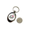 Farbwuselei Key Ring Silver "Beste Mama der Welt" with Heart