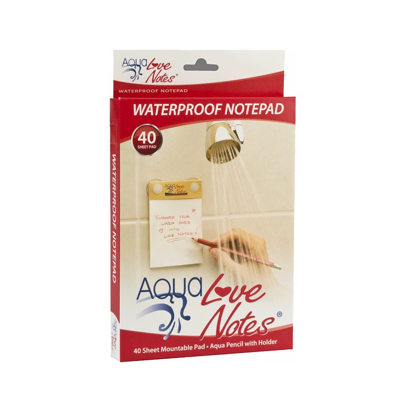 Aqua Love Notes Waterproof Notepad (MADE IN THE USA)