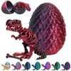 CWENDANER 3D Printed Dragon Egg Mysterious Dragon Toy Realistic Movable