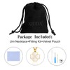 XIUDA Four Leaf Clover Urn Necklace for Ashes for Women