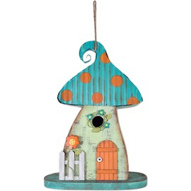 Sunset Vista Designs 93638 Gnome Collection Birdhouse, Blue