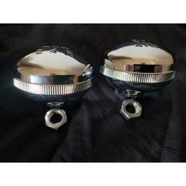 Vintage K5 SM465 NP205 Chrome Billet Aluminum T-Case & Transmission Shift Knob Set