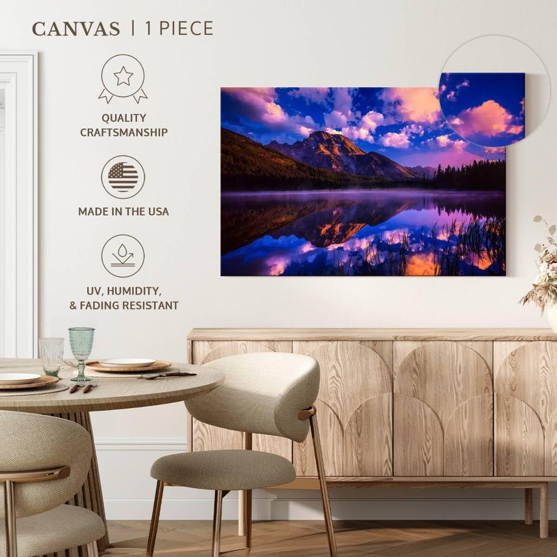 ElephantStock - Purple Spring In Grand Teton Wall Art -