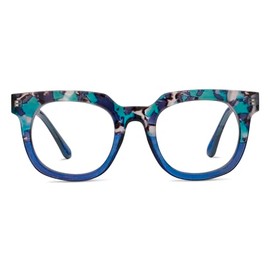 Peepers by PeeperSpecs Oprah's Favorite Women's Showbiz Oversized Blue Light Blocking Reading Glasses - Blue Quartz/Blue +2.00