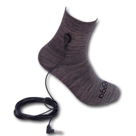 hooga Grounding Socks, Conductive Silver Fiber, One Size Fits Most, Earth Connected Socks, Grey, 6-10