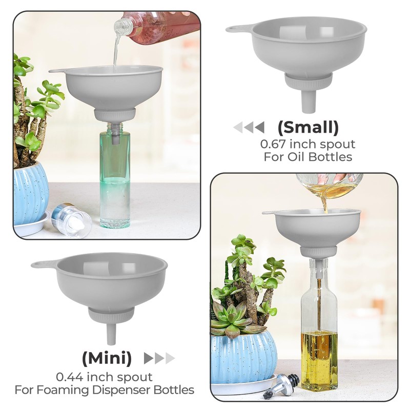 Pisol Wide Mouth Versatile Funnel, Canning Funnels for Kitchen Use,