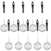 10 Pcs Kitchen Spider Strainer Spoon, Fine Mesh Skimmer