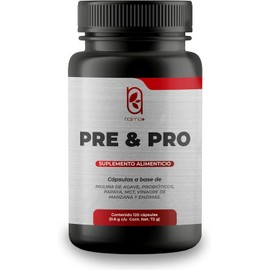 NAIMA PRE & PRO, Probióticos y Prebióticos con Enzimas Digestivas, 120 Cápsulas | 100% Natural con Inulina de Agave, Papaya, MCT, Vinagre de Manzana | Apoyo Digestivo, Defensas y Energía | Sin Aditivos