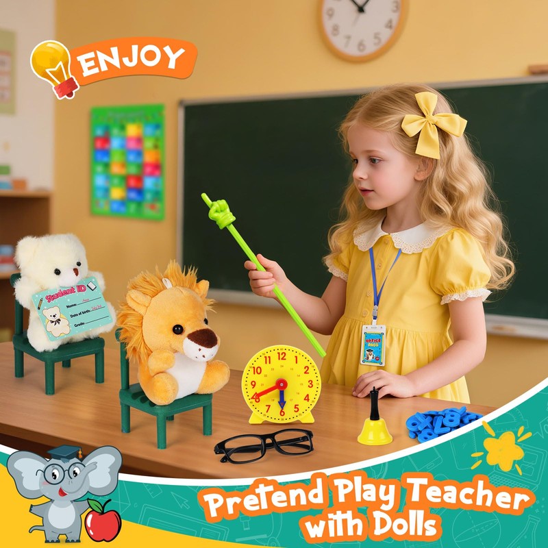 Alritz Pretend Play Teacher Set, School Stuff, Role Play Preschool
