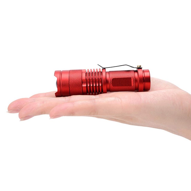 WAYLLSHINE 2-Pack LED Flashlight, 3 Modes Red Light Torch for