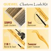 QUEWEL DIY Lash Extension Kit, 320 Pcs Lash Clusters 30D